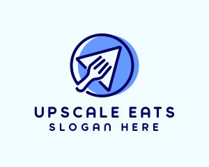 Blue Food Delivery  logo design