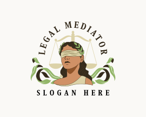 Lady Legal Justice logo design