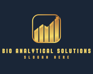 Stock Market Financial Analytics logo design