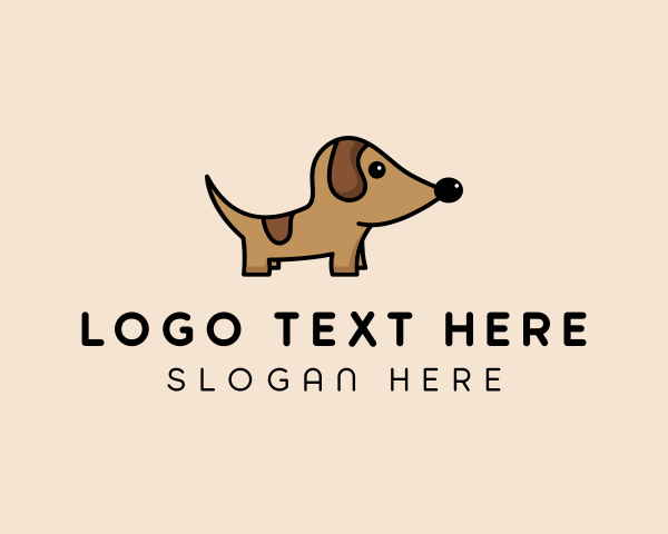 Dachshund Pup Dog  logo