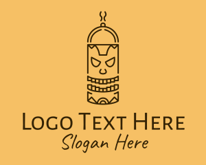 Totem Pole Cooking Outline logo