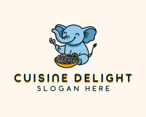 Elephant Pasta Bowl logo design