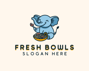 Elephant Pasta Bowl logo design