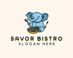 Elephant Pasta Bowl logo design