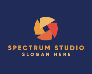 Colorful Camera Shutter logo