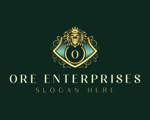 Royal Lion Crown logo design