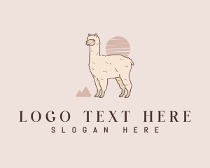 Wildlife Alpaca Llama logo