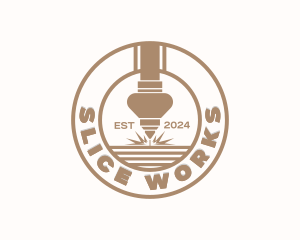 Laser Metalworks Manufacturing logo design