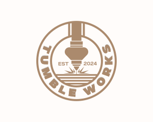 Laser Metalworks Manufacturing logo design