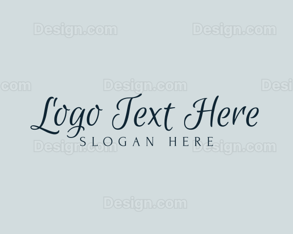 Elegant Script Cursive Logo