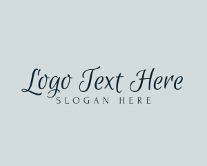 Elegant Script Cursive Logo