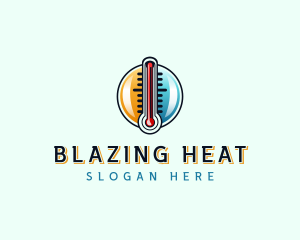 Thermal Heating Cooling logo design