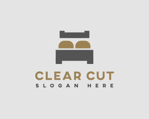 Simple Bed Mattress logo design