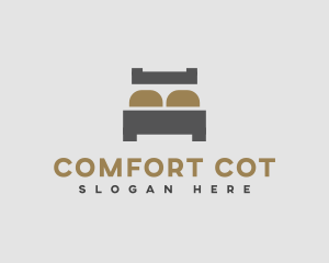 Simple Bed Mattress logo design