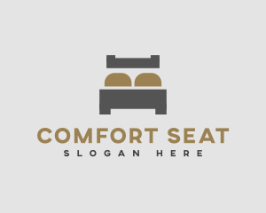 Simple Bed Mattress logo design