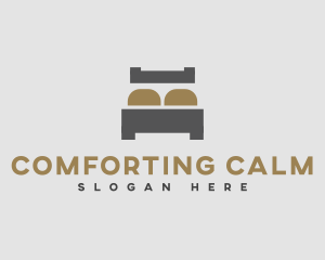 Simple Bed Mattress logo design