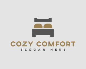 Simple Bed Mattress logo design