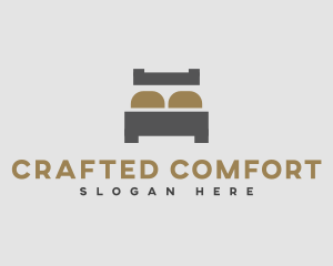 Simple Bed Mattress logo design