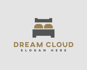 Simple Bed Mattress logo design