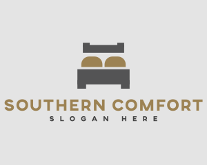 Simple Bed Mattress logo design