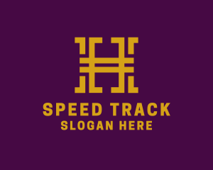 Railroad Track Letter H logo