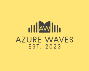 Acoustic Sound Wave Signal logo design