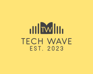 Acoustic Sound Wave Signal logo design