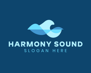 Water Sound Wave logo design