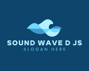 Water Sound Wave logo design