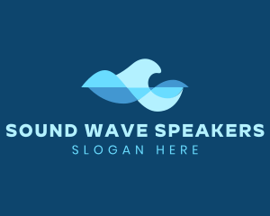 Water Sound Wave logo design