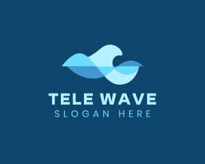 Water Sound Wave logo design