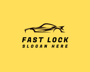 Fast Motorsport Car logo design