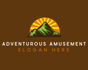 Mountaineering Alpine Adventure logo design