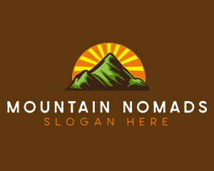 Mountaineering Alpine Adventure logo design