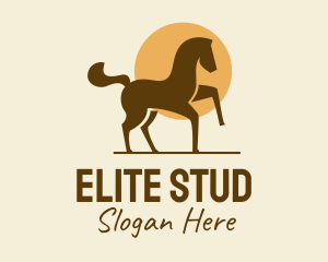 Equine Horse Sun logo