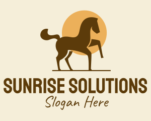 Equine Horse Sun logo