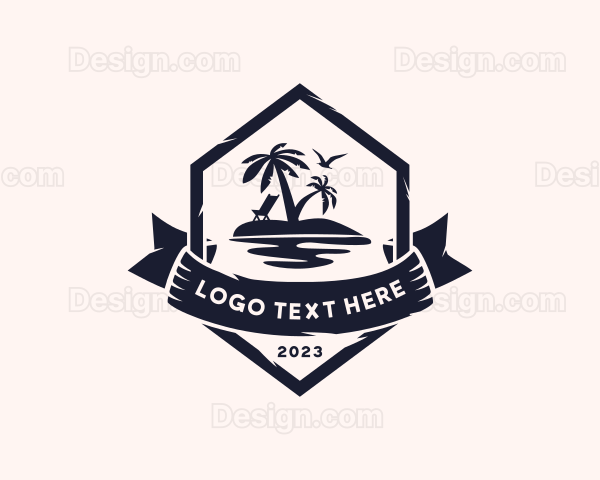 Summer Resort Vacation Logo