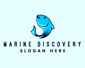 Marine Fish Hook logo design