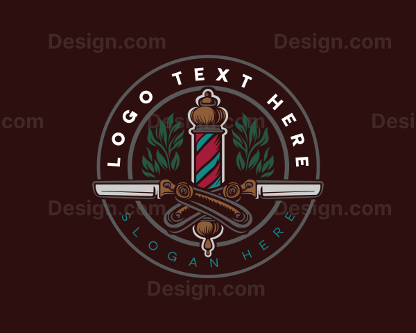 Barber Razor Shave Logo