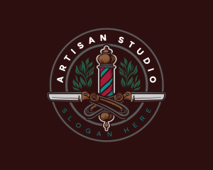 Barber Razor Shave logo design