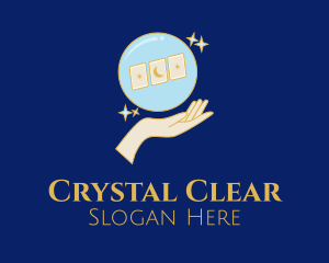 Crystal Ball Tarot Cards  logo design