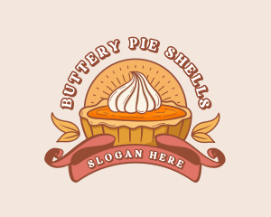 Pumpkin Pie Dessert logo design