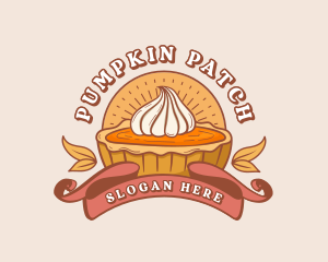 Pumpkin Pie Dessert logo design