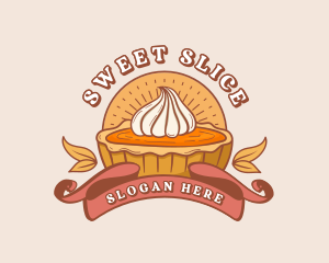 Pumpkin Pie Dessert logo design