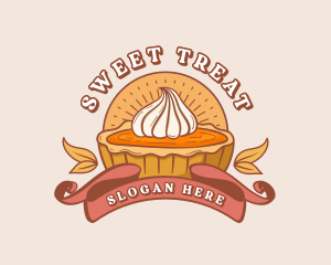 Pumpkin Pie Dessert logo design