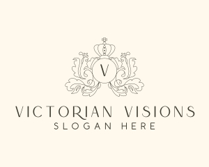 Victorian Royal Crown Crest logo design