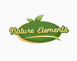 Natural Organic Leaf logo design