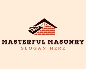 Masonry Brick Plaster logo design