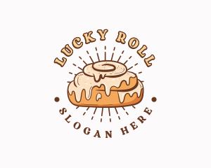 Cinnamon Roll Pastry Bread logo design