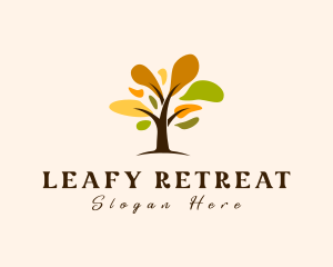 Spring Wellness Tree logo design